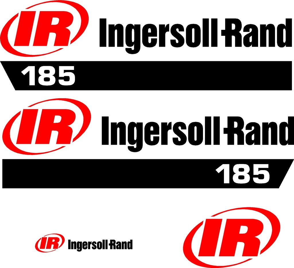 Ingersoll Rand 185 air compressor decal kit