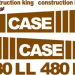 Case 480 LL Construction King new replacement decal kit