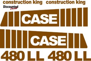 Case 480 LL Construction King new replacement decal kit