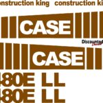 Case 480E LL Construction King new replacement decal kit