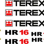 Terex HR16 replacement sticker decal kit