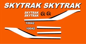 Skytrack 10042 decal kit replacement decals.