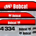 334 II excavator replacement decal kit. Fits bobcat 334 II mini ex. Made in the USA