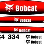 334 excavator replacement decal kit. Fits bobcat 334 mini ex. Made in the USA