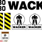 Wacker RD880 replacement  decal sticker kit.