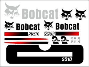 S510 replacement decal sticker kit fits bobcat