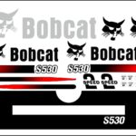 S530 replacement decal sticker kit fits bobcat