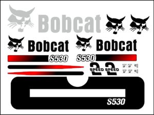 S530 replacement decal sticker kit fits bobcat