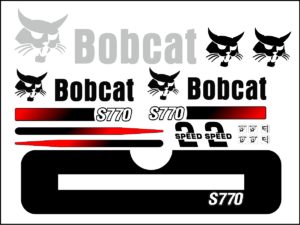 S770 replacement decal sticker kit fits bobcat