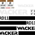 Wacker RD11 replacement decal sticker kit