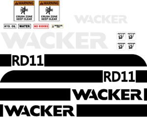 Wacker RD11 replacement decal sticker kit