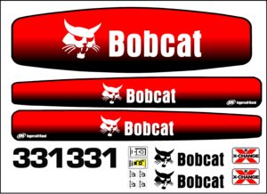 331 excavator replacement decal kit. Fits bobcat 331 mini ex