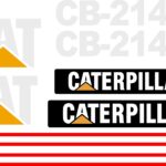 Cat Caterpillar CB 214D Roller decal sticker kit