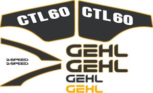 Gehl CTL 60 Replacement Decal Sticker set CTL60