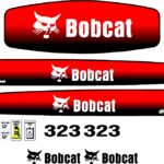 323 excavator replacement decal kit. Fits bobcat 323 mini ex. Made in the USA