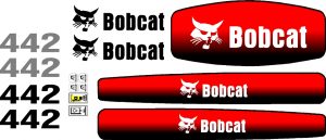 442 excavator replacement decal kit. Fits bobcat 442. Made in the USA