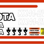 KX41-2v decal kit replacement sticker set.