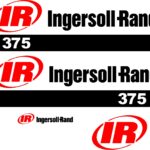 Ingersoll Rand 375 Air Compressor decal kit IR375