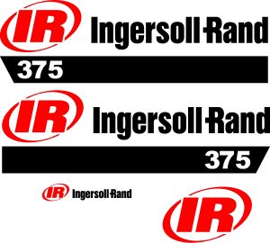 Ingersoll Rand 375 Air Compressor decal kit IR375