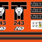 Thomas 233HD Skid Steer replacement decal kit.