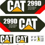 Cat Caterpillar 299D XHP Skid Steer Decal Kit