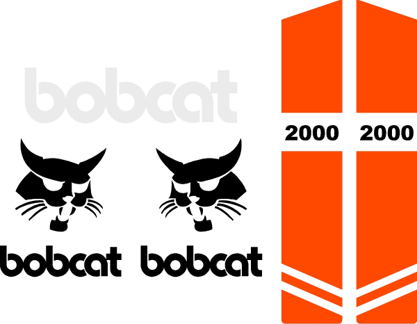 Bobcat 2000 replacement decal kit