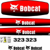 323 excavator replacement decal kit. Fits bobcat 323 mini ex. Made in the USA