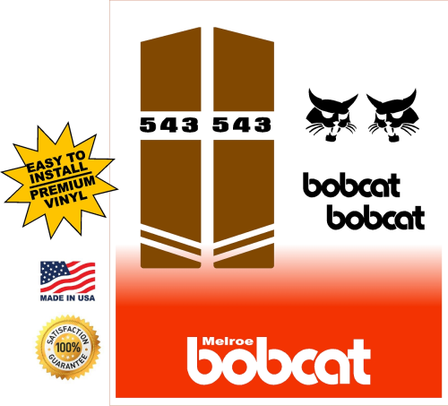 Bobcat 543 replacement decal kit