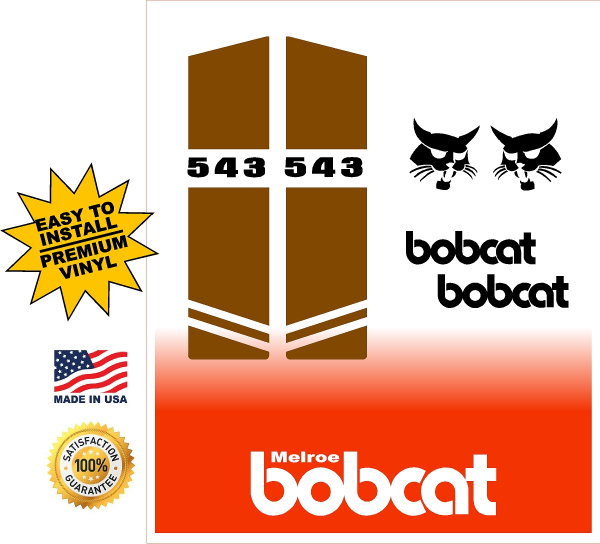 Bobcat 543 replacement decal kit