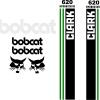 Bobcat Clark 620 replacement decal kit sticker set
