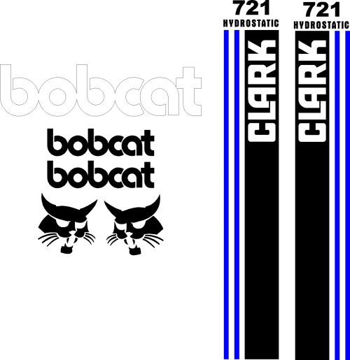 Bobcat Clark 721 replacement decal kit sticker set