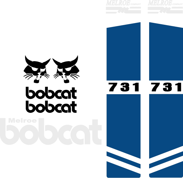Bobcat 731 replacement decal kit