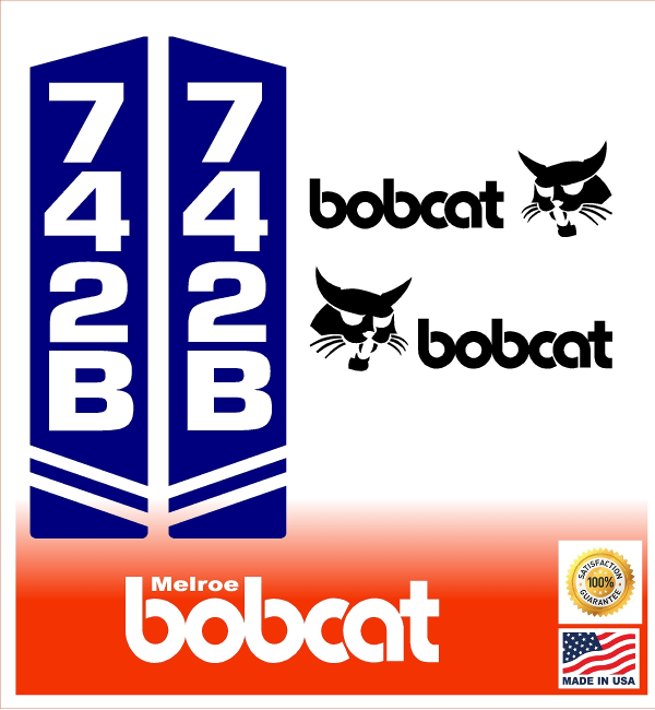 Bobcat 742B replacement decal kit