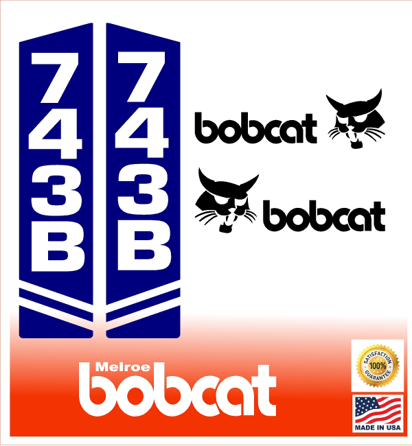 Bobcat 743B replacement decal kit sticker set