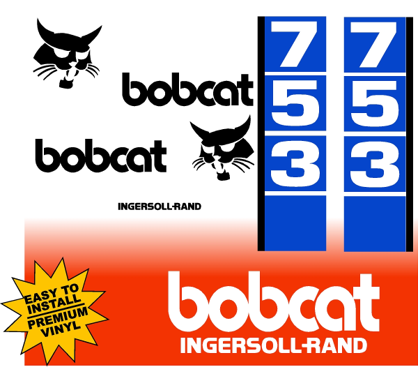 Bobcat 753 replacement decal kit