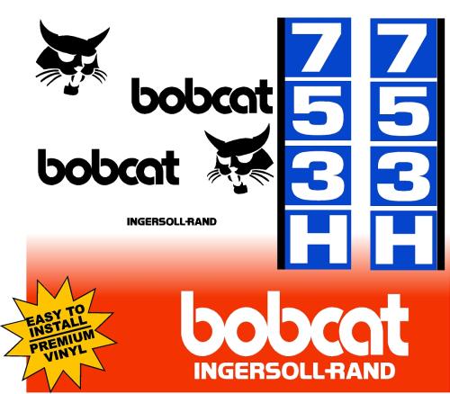 Bobcat 753H replacement decal kit