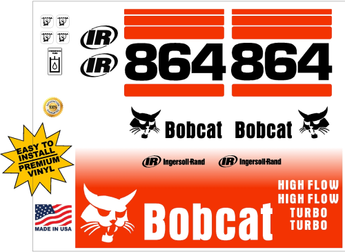 Bobcat 864 G replacement decal kit