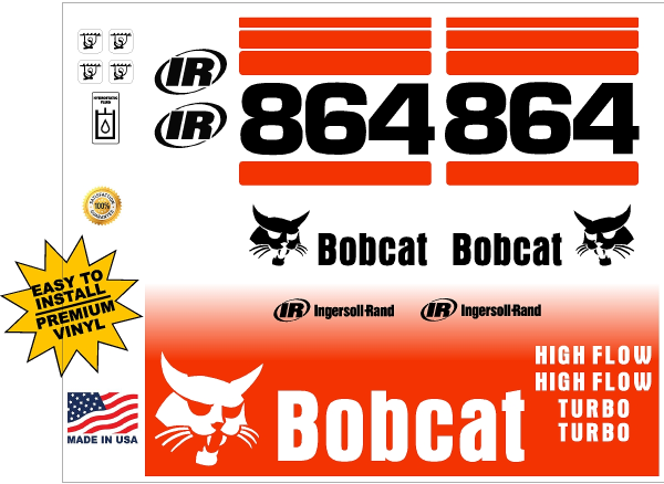 Bobcat 864 G replacement decal kit