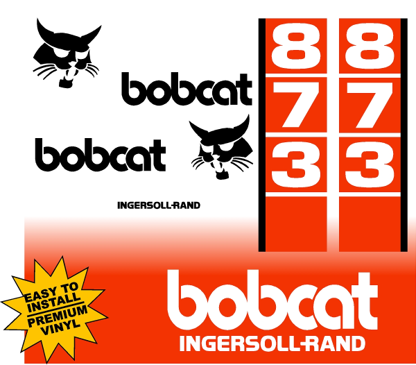 Bobcat 873 replacement decal kit