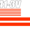 KX41-3v decal kit replacement sticker set.