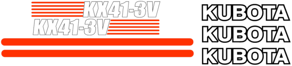 KX41-3v decal kit replacement sticker set.