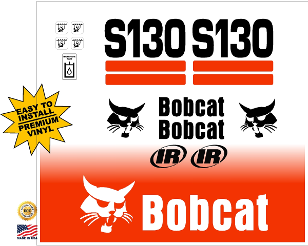 Bobcat S130 replacement decal kit