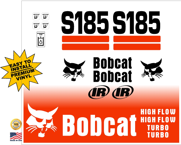 Bobcat S185 replacement decal kit