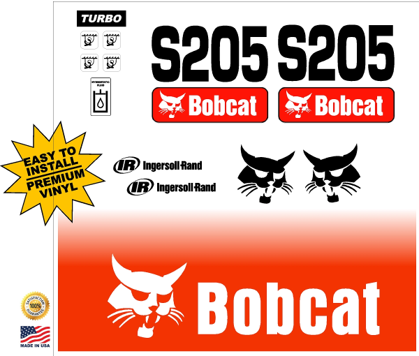 Bobcat S205 replacement decal kit