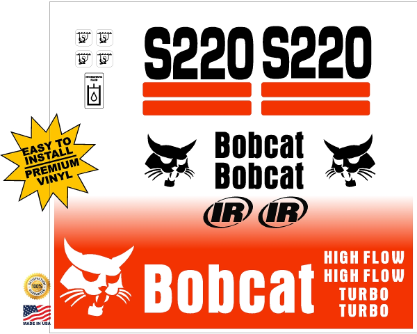 Bobcat S220 replacement decal kit