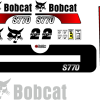 S770 replacement decal sticker kit fits bobcat curved stripe style.