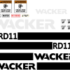 Wacker RD11 replacement decal sticker kit