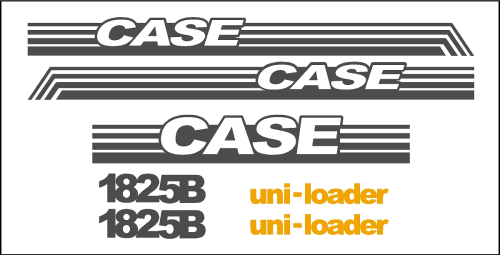 Case 1825B premium replacement decal kit