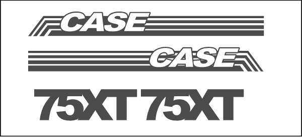 Case 75XT premium replacement decal kit